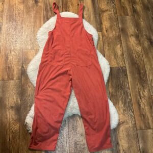 SHEIN Overalls Size XS Burnt Orange Lightweight Front Pockets‎